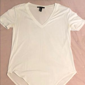 White/ Off-White v-neck bodysuit